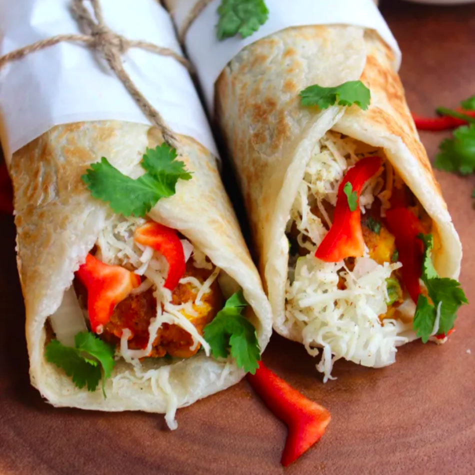 Cheesy Paneer Frankie