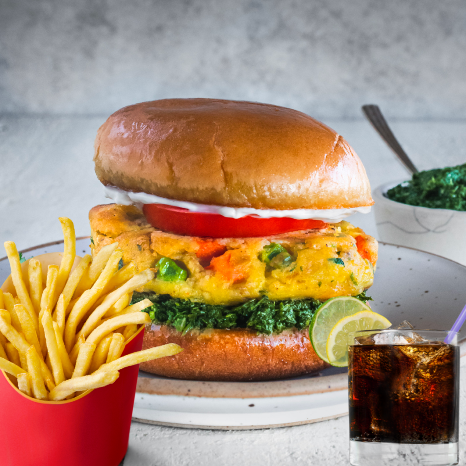 Wedesi Burger Combo ( Chips + Drink )